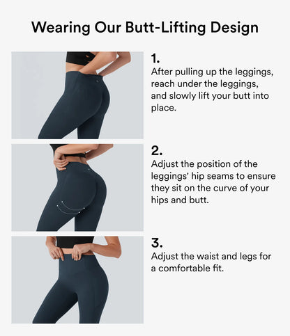 TheHolaras™ High Waisted Scrunch Butt Lifting Tummy Control Pocket Shaping Training Leggings