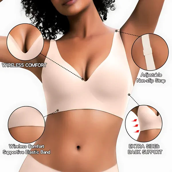 Vrcomfy LiftEase Wireless V-Neck Wireless Bra