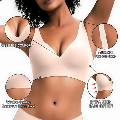 Vrcomfy LiftEase Wireless V-Neck Wireless Bra