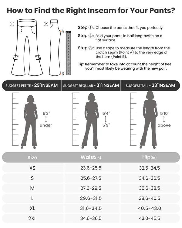 TheHolaras™ Loose High-Waist Wide-Leg Pants with Pockets sizing image