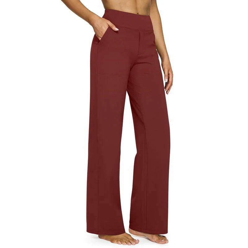 TheHolaras™ Loose High-Waist Wide-Leg Pants with Pockets