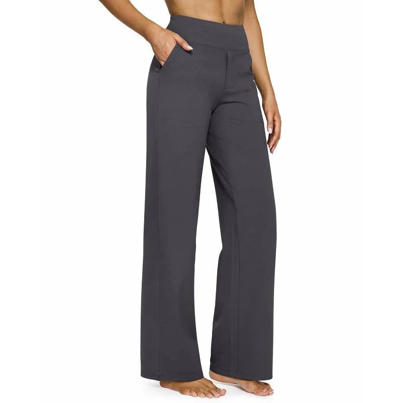 TheHolaras™ Loose High-Waist Wide-Leg Pants with Pockets