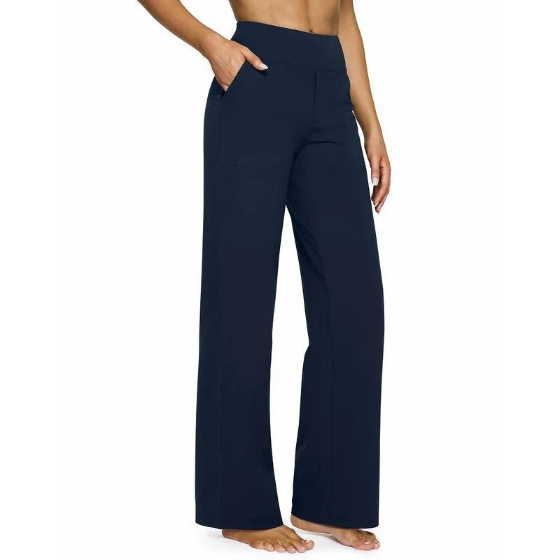 TheHolaras™ Loose High-Waist Wide-Leg Pants with Pockets