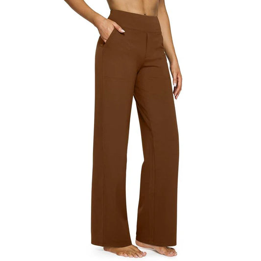 TheHolaras™ Loose High-Waist Wide-Leg Pants with Pockets