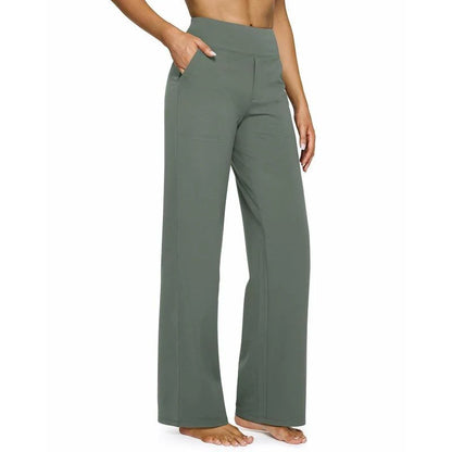 TheHolaras™ Loose High-Waist Wide-Leg Pants with Pockets