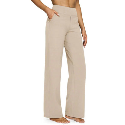 TheHolaras™ Loose High-Waist Wide-Leg Pants with Pockets