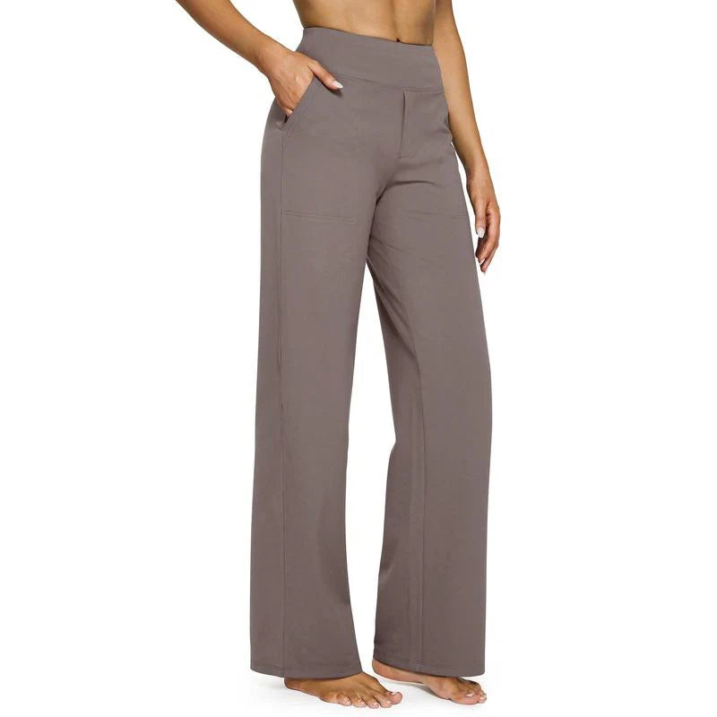 TheHolaras™ Loose High-Waist Wide-Leg Pants with Pockets