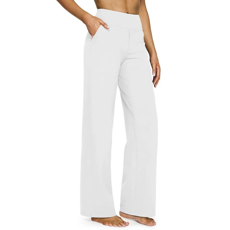 TheHolaras™ Loose High-Waist Wide-Leg Pants with Pockets